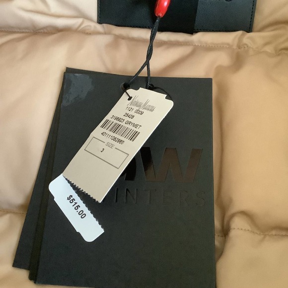 49 Winters Metallic Boxy Hooded Down Puffer Jacket 3 Large NWT $515 - Picture 9 of 11